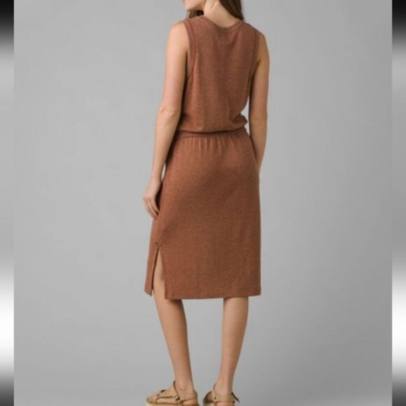 Prana Cozy Up Beach Hopper Dress Terra Heather Size Medium - Picture 2 of 12